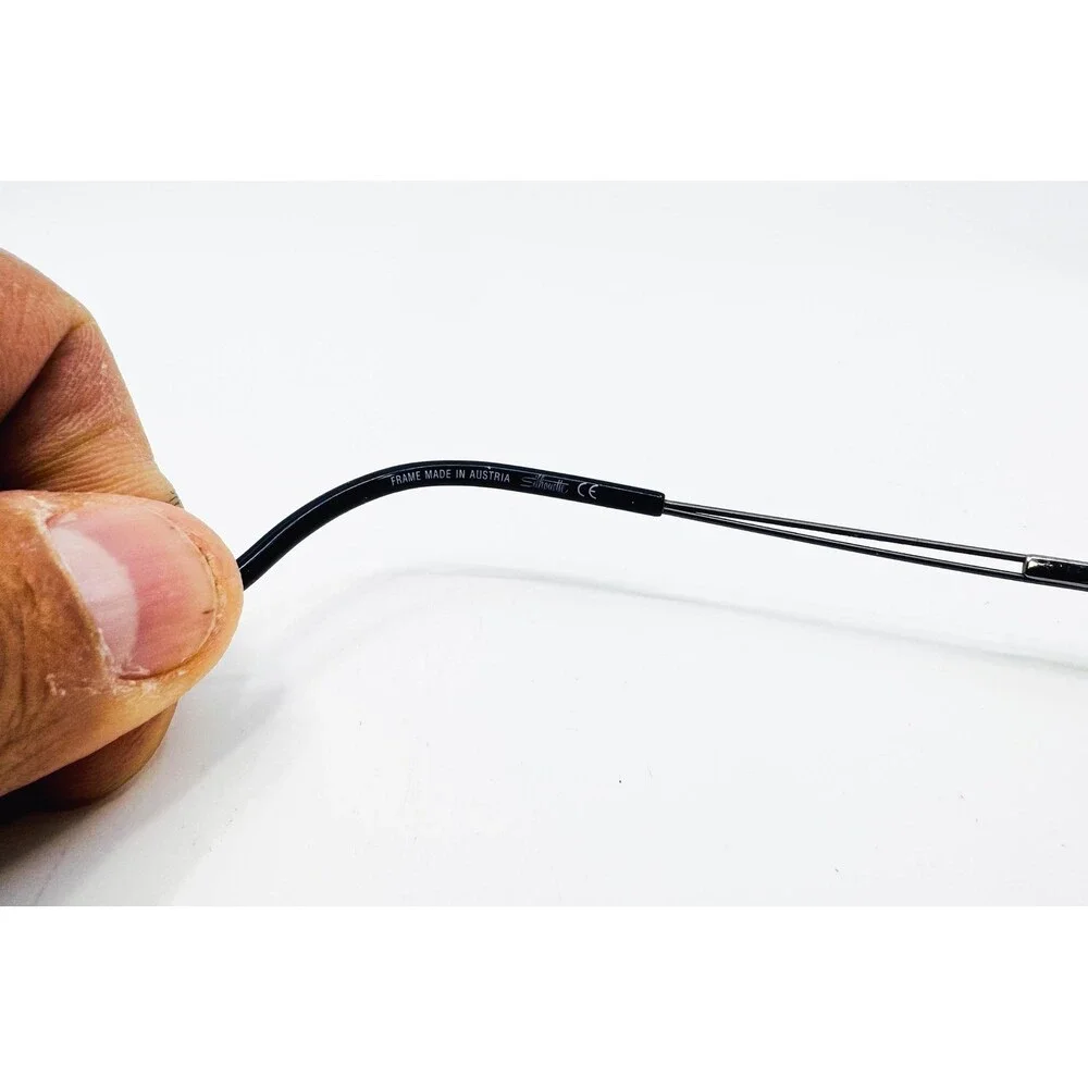 Silhouette Rimless Eyeglasses Mens Black Titan Minimal Art 5227 60 6061 140
